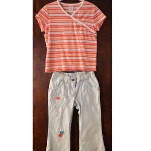 Gymboree- 2-piece shirt/pants, sizes 6 & 7